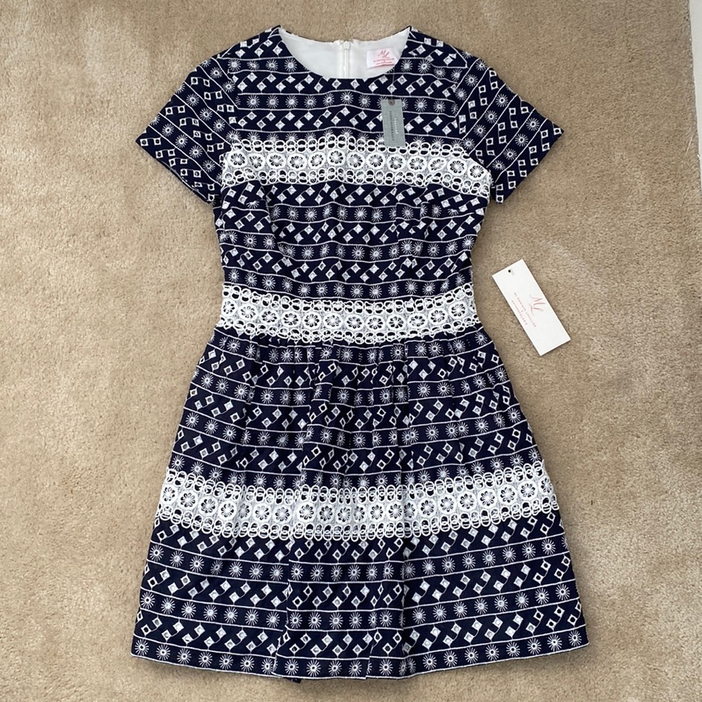 ML Monique Lhuillier X Anthropologie Aleria Lace Petite Dress